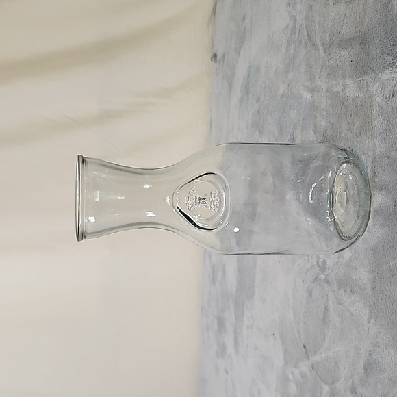 Other Vintage 9 12 Clear Glass Milk Juice Bottle Jar Carafe Since